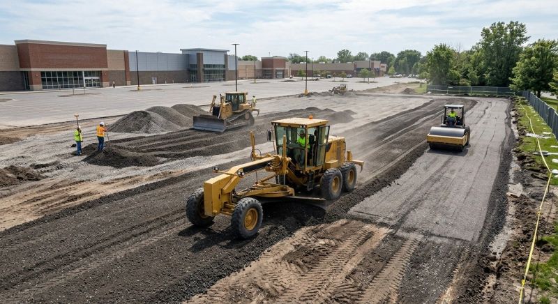 Parking Lot Leveling in Pearland, TX